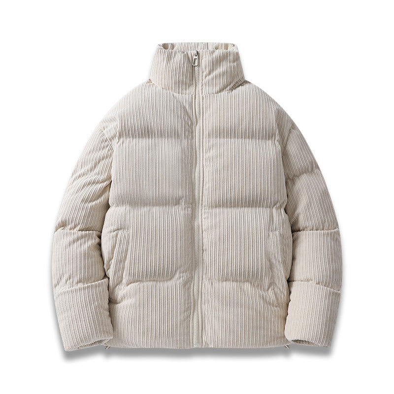 Thickening Stand Collar Casual Loose Cotton Coat