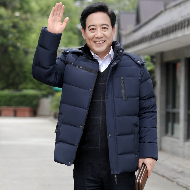 Winter Middle-aged And Elderly Fleece Padded Coat
