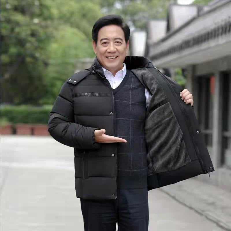 Winter Middle-aged And Elderly Fleece Padded Coat